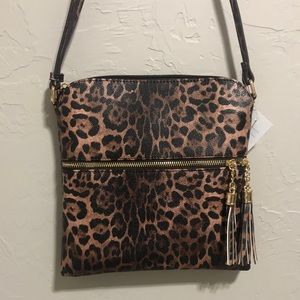 Leopard Print Crossbody Purse